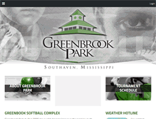 Tablet Screenshot of greenbrooksoftball.com